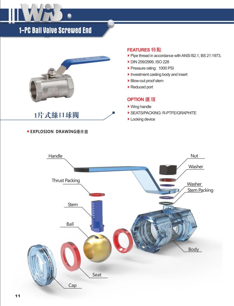 1-pc-ball valve